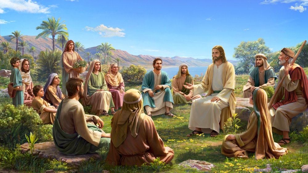 Jesus Preaches Sermon On The Mount